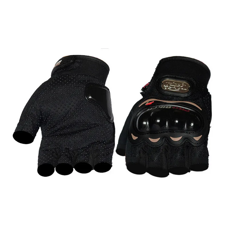 

Hot Sale High Quality Multi Purpose Men's Motorcycle Protective Cycle Gloves Half Fingerless, 3 color