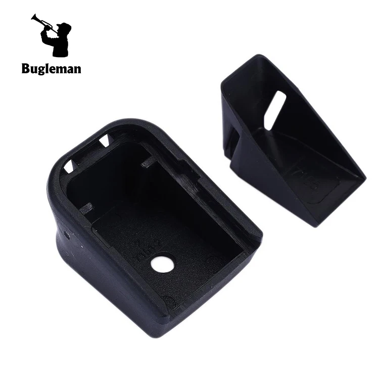 

Bugleman GLOCK +2 PLUS 2 Magazine Extension for 17, 19, 22, 23, 24, 25, 26, 27, 28, 31, 32, 33, 34 BASE PAD + INSERT j4, Black