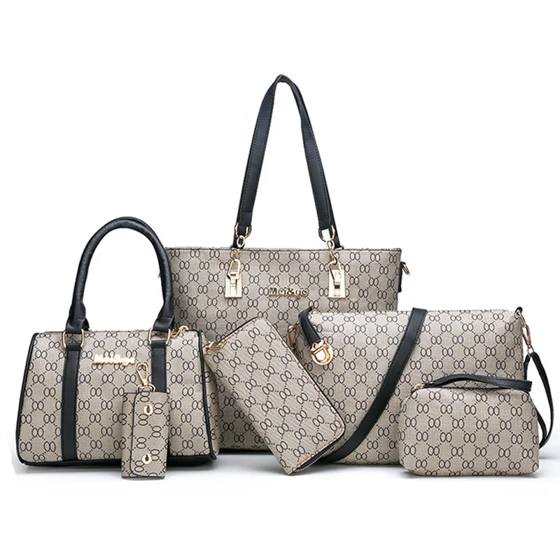 

OXGIFT Wholesale 6 piece womens ladies hand bag sets women