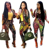 

90903-MX79 fashion hot selling bodysuits african printed ladies jumpsuit