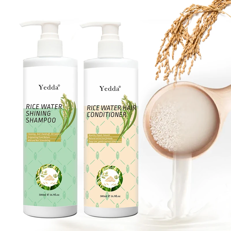 

Rice washing water shampoo set anti-dandruff antipruritic oil control support OEM/ODM, White cream