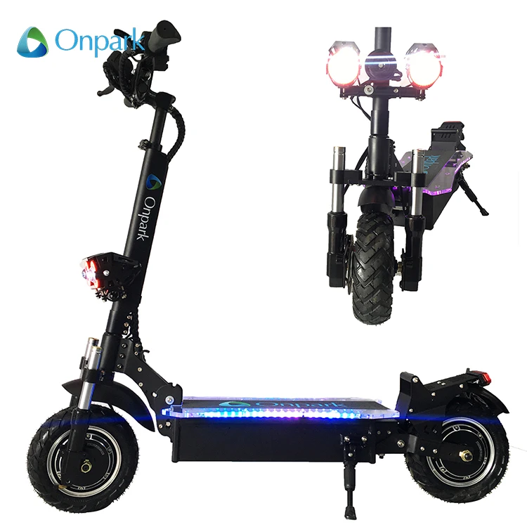 

intelligent motorised led dual motor off road elettric electric scooter for adults