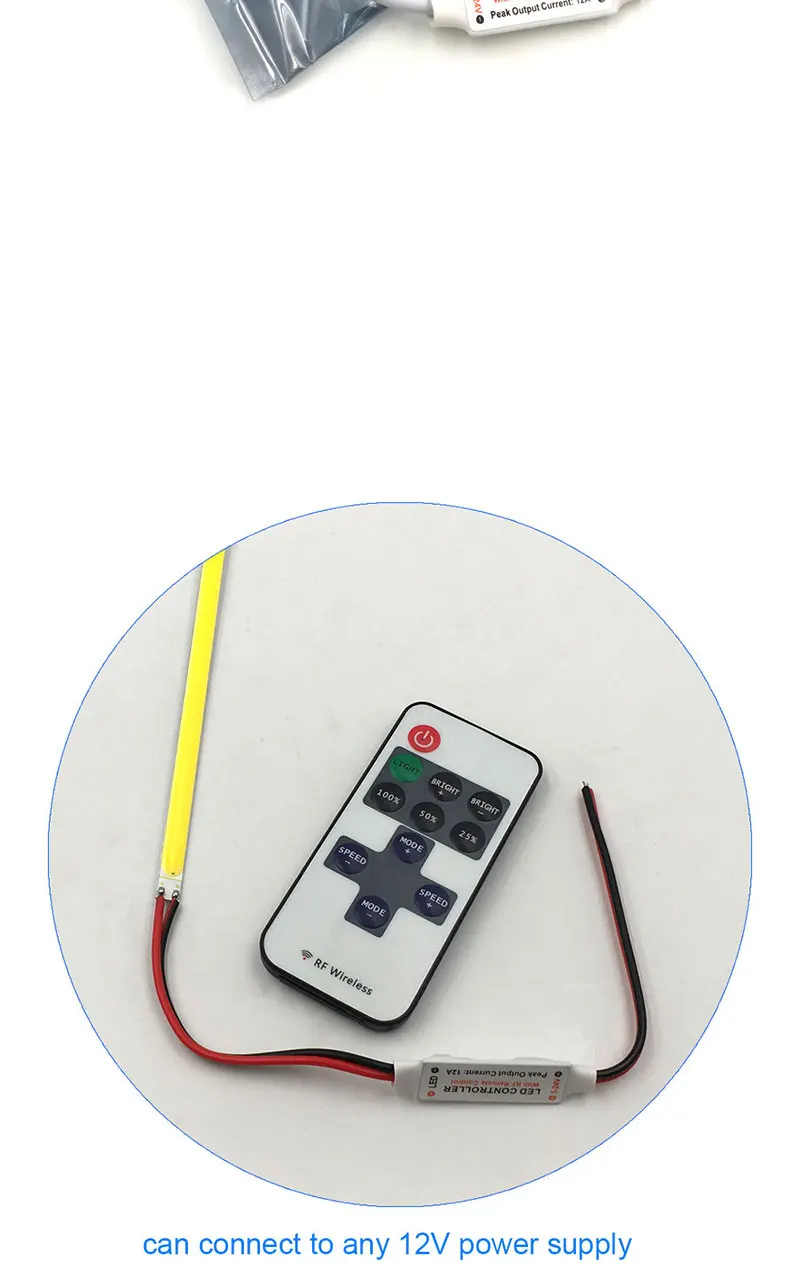 11 Keys Rf Remote Controller Dimmer For Single Color Led Strip Lights