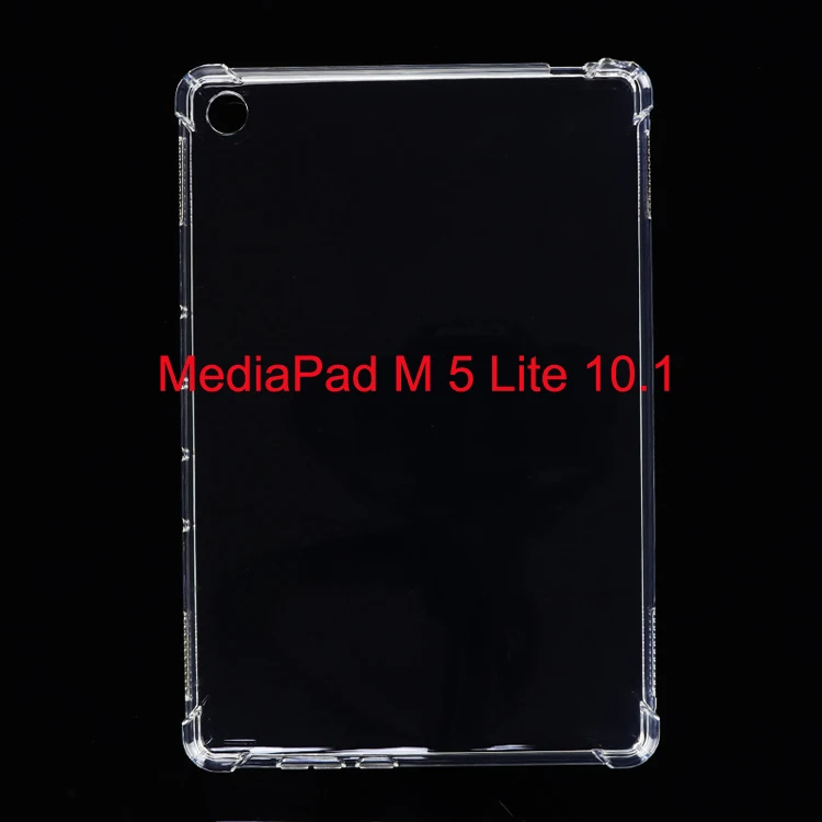 

Accept Custom Design Airbag Shockproof Soft TPU Clear Transparent Tablet Back Cover Case For Huawei MediaPad M5 Lite 10.1