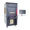 Desktop Closed 100W fiber laser marking machine/mopa fiber source