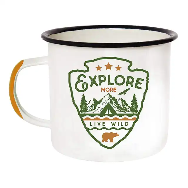 Source The Gifted Gardener Enamel Mug Enamel Coffee Mug On M