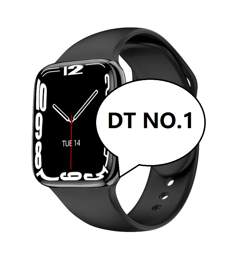 

Top Selling Big Size 1.9 Inch Series 7 DTNO.1 7 Smart Watch IP68 Heart Rate Fitness Tracker Bracelet Fashion Smart Watches, Black,silver