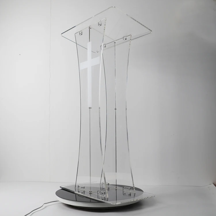 Vonvik Modern Acrylic Pulpits And Podiums For Church Free Custom Logo ...