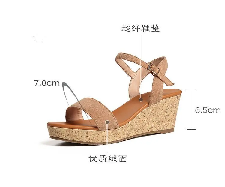 

Sandalias Mujer Ladies sandals Platform Shoes Women Wedge Sandals for women factory price Suka, Customized