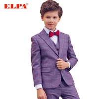 

ELPA latest design cheap slim fit three piece kids boy suit