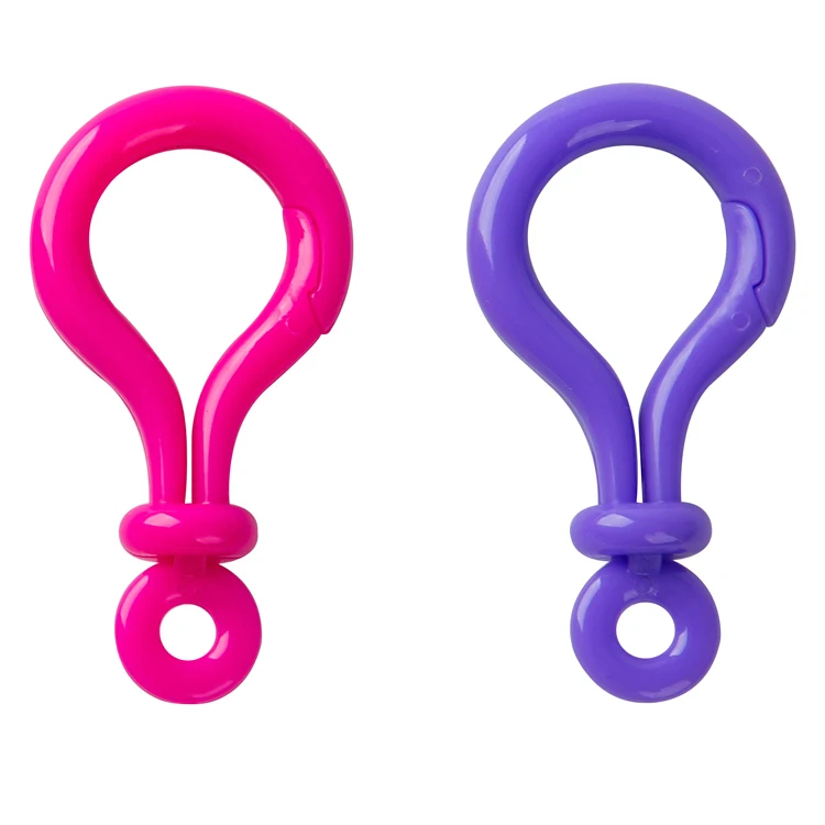 

Wholesale best quality plush toy hooks safety plastic keychain clips