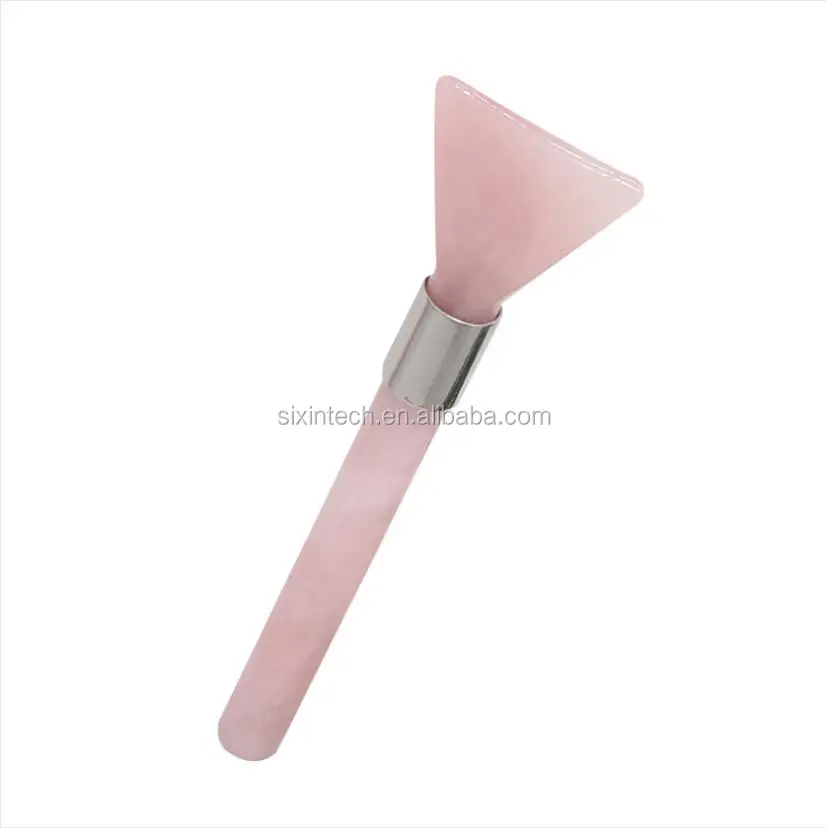 
Ready To Ship High Quality Natural Rose Quartz Jade Roller Beauty Massage Tool Facial Health Care Massage Mask Brush Broom Type 