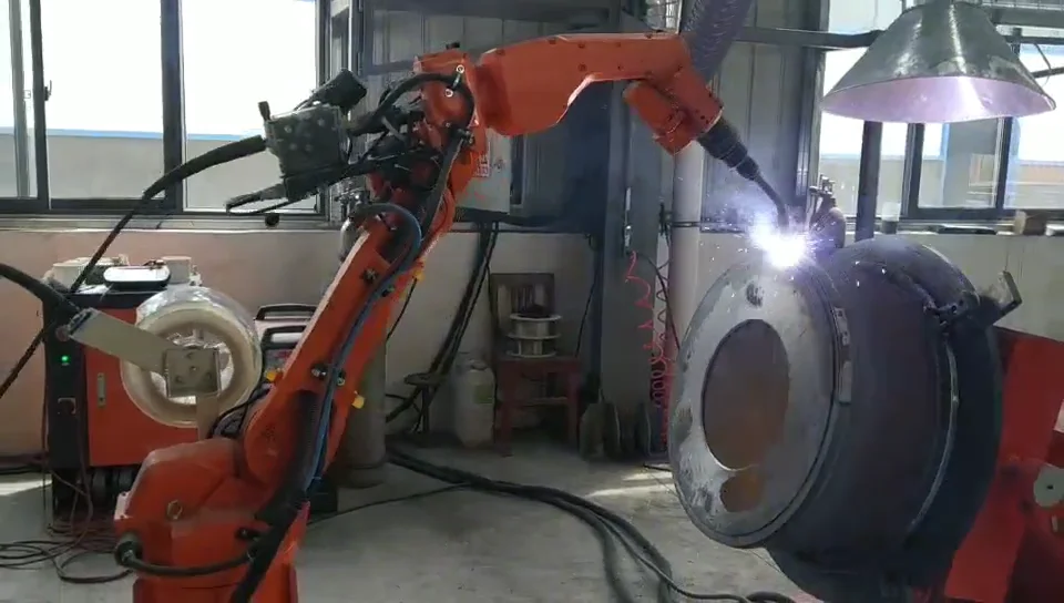 Yueda Industrial Auto Mig Tig Welding Robot Arm Robotic Welding Station