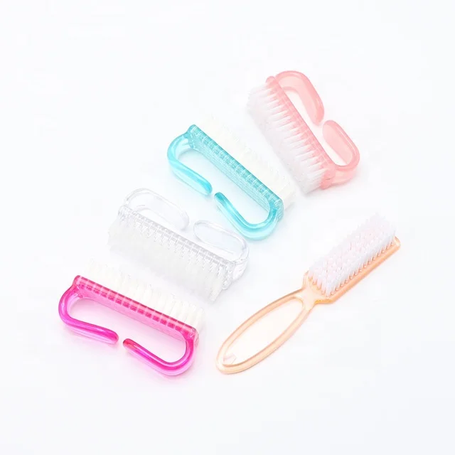 

Hot Sale 5pcs Plastic Beauty Nail Brush Nail Dust Cleaning Manicure Pedicure Set, As pictures