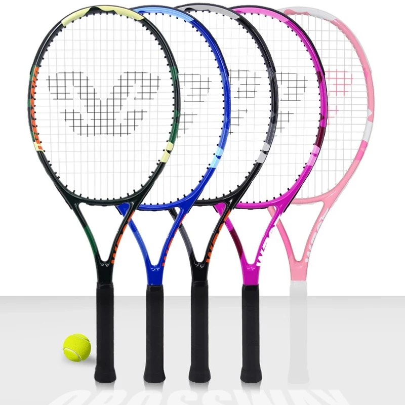 

High Quality Good Control Grip 27 inch 2 Players Tennis Racket Professional Tennis Racquet For Adult, Customized color