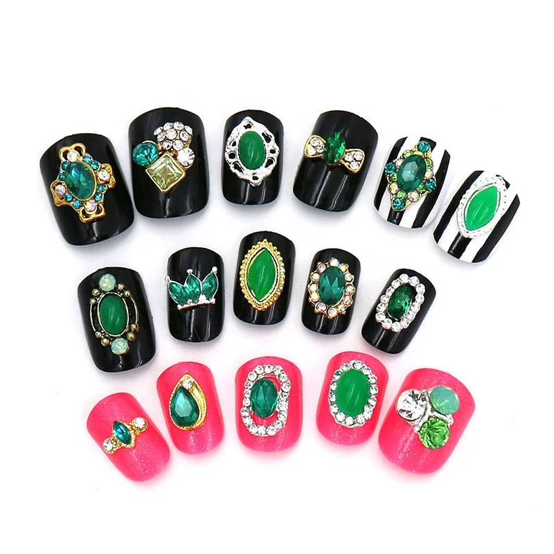 

Free shipping wholesale cheap mixed alloy metal 3d nail art, As pictures