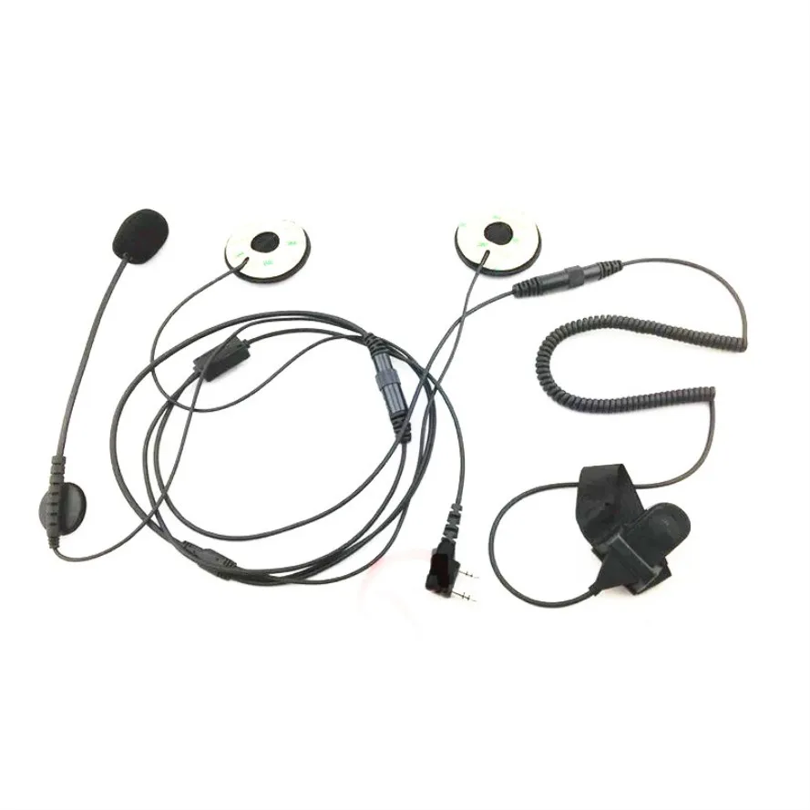 

motor helmet kits earphone K plug 2 pins for kenwood baofeng,tyt,quansheng, puxing,tonfa etc walkie talkie for driver
