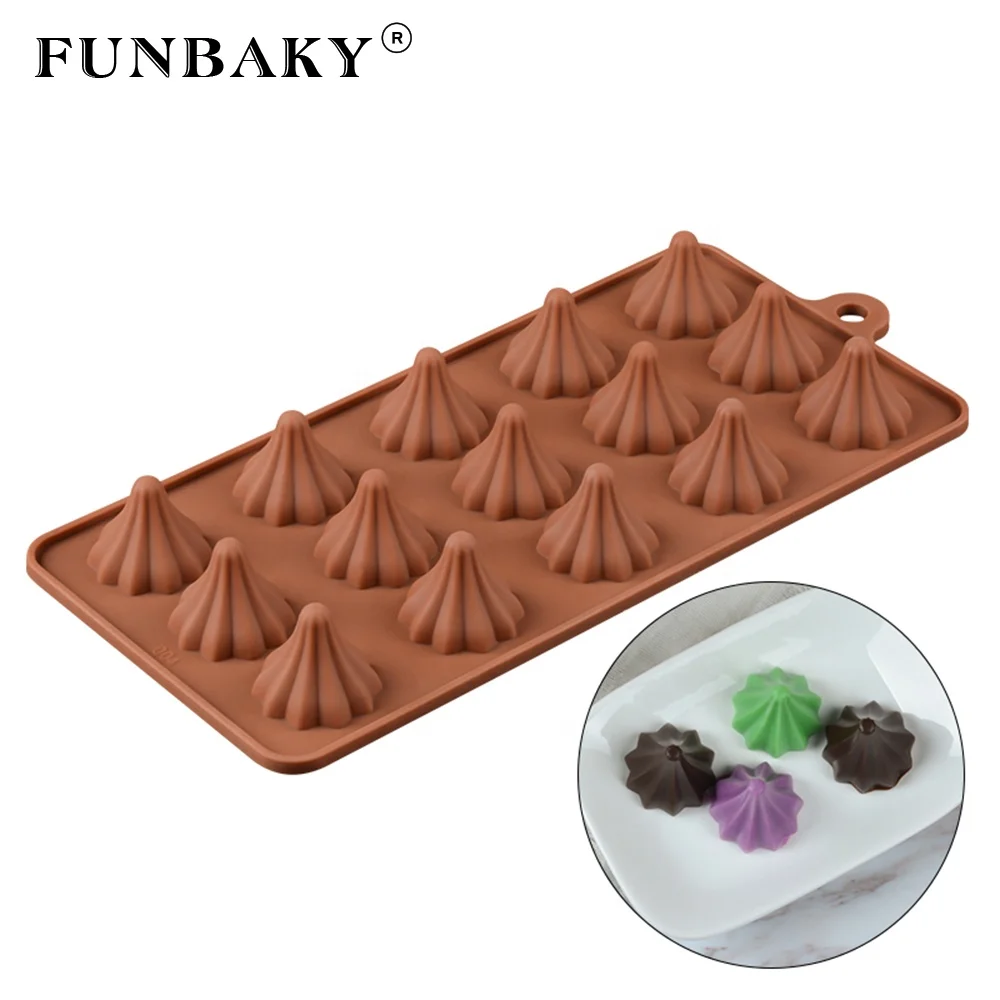

FUNBAKY Multi - cavity candy silicone molds circular cone shape chocolate gummy soft sweets cake decorating making tools, Customized color