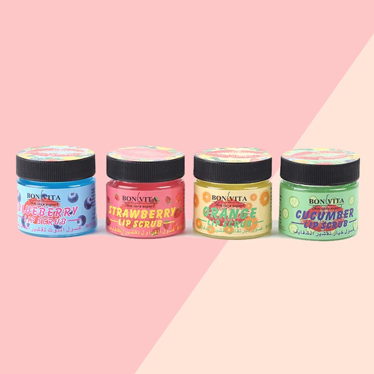 

korean pink vegan exfoliating lip mask cute organic vegan lightning pink sugar scrub vendors strawberry tinted lip balm, Colorful