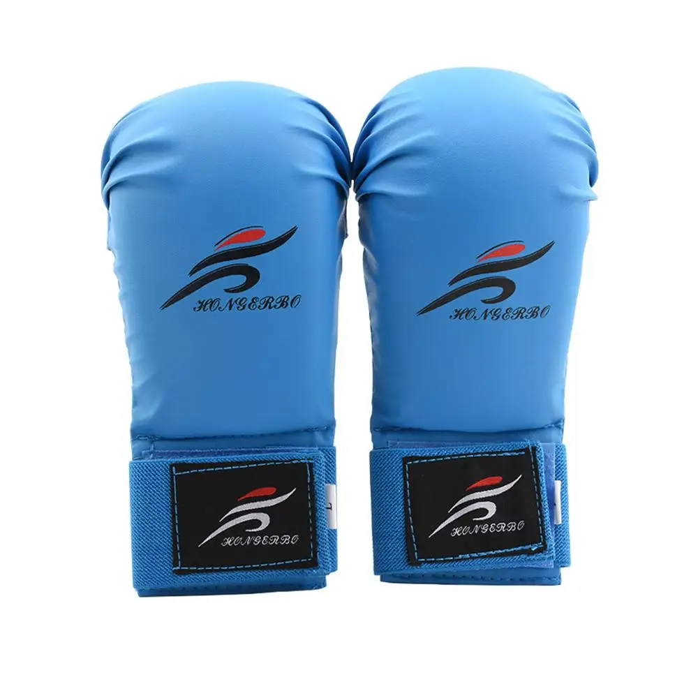 

Karate Gloves of Child Boxing Muay Taekwondo Free Fight MMA Hand Palm Protector Kids Martial gloves for boxing gloves for men, Blue, red