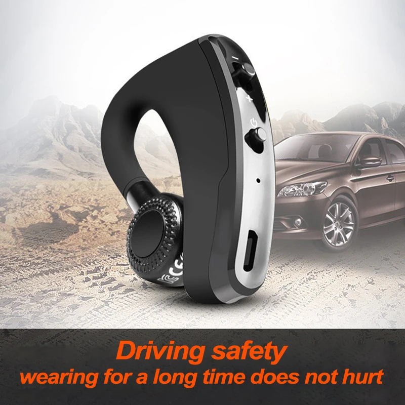 New Wireless Headphone V9 Bluetooths 4.1 headset Business Voice Control Ture Stereo Earhook Earphone with mic Handsfree - ANKUX.COM