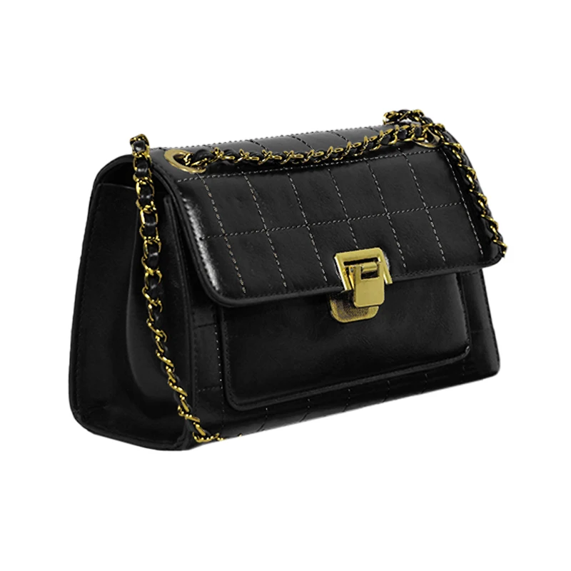 

Women pu leather shoulder bags wholesale ladies high quality purses low MOQ pu handbags, Black, brown, coffee