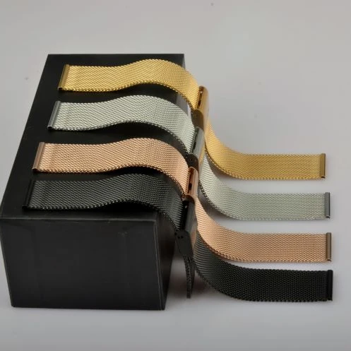 

OEM Watchband 304L Stainless Steel Mesh Band Watch Strap, Optional