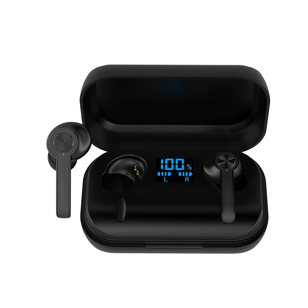 

2021 Newly Amazon Hot Selling M18 Pro TWS V5.0 Stereo True Wireless Earbuds Earphone, Black(support customized)
