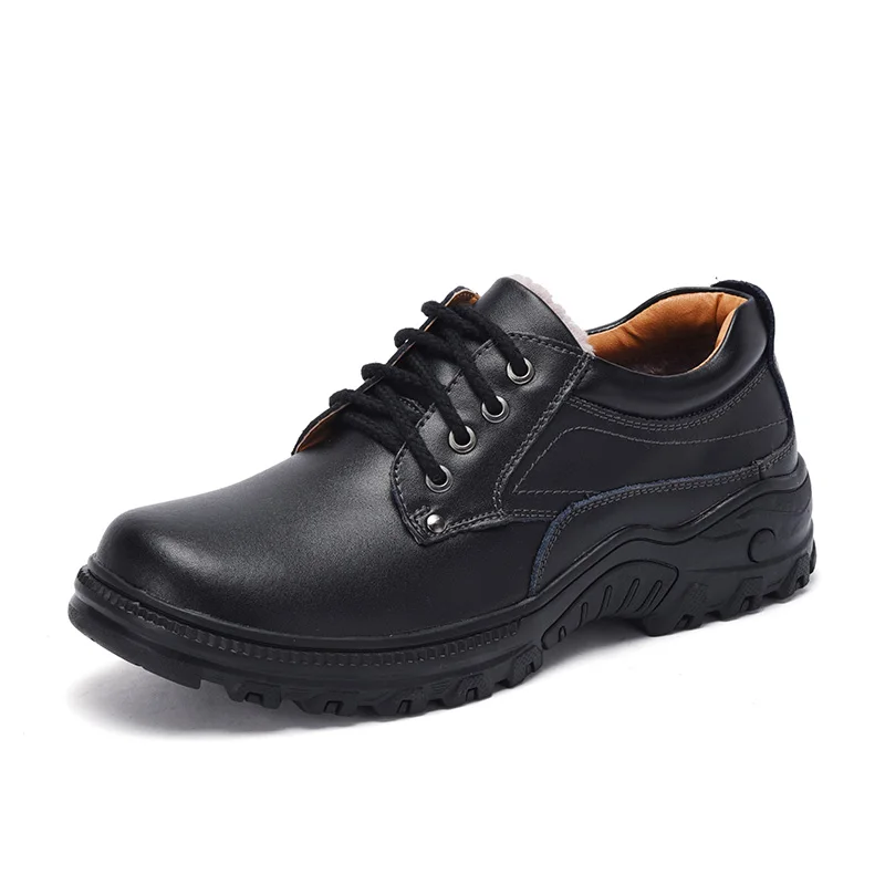 

large size man shoes  cargo shoes winter plus cotton real leather dress shoes for men, Requirement
