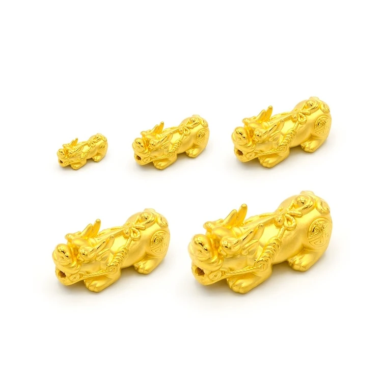 

Designer Personalized High Quality 24k 3d Craft Gold Lucky Oriental Culture Pendant Necklace