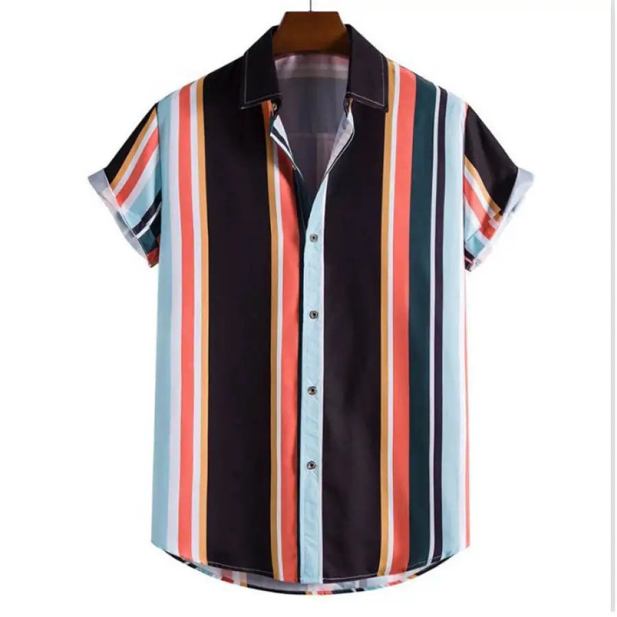 Striped Short Sleeved Casual Shirt