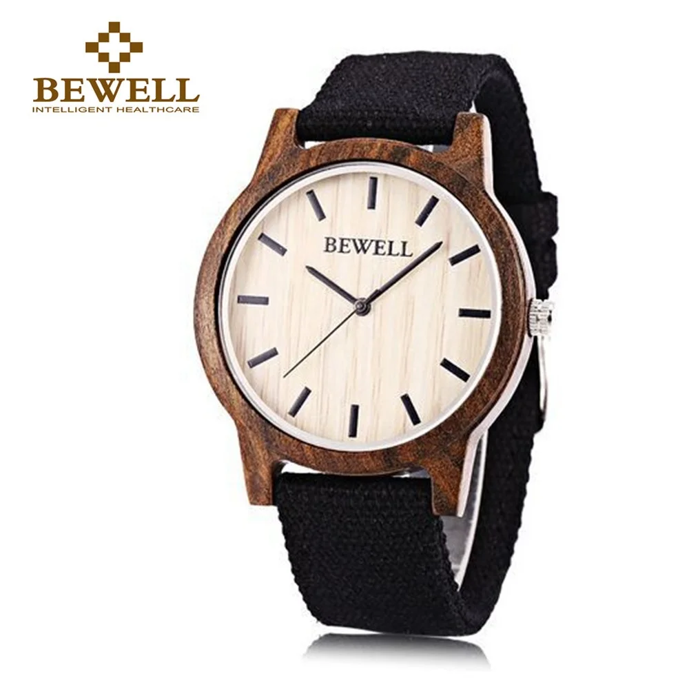 

Bewell Quartz Watch Men's Quartz Watches Canvas Band Japan Movt Wrist Watch