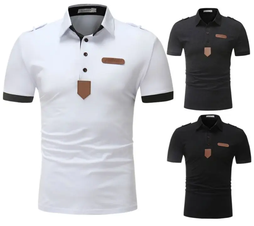 

Custom fashion short sleeve embroidery cotton Polo shirt mens,cheap free shipping polo t-shirts for mens, Any color can be done