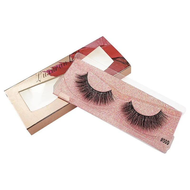 

high quality clear thin band eyelash table 25 mm 3d mink eyelash bulk