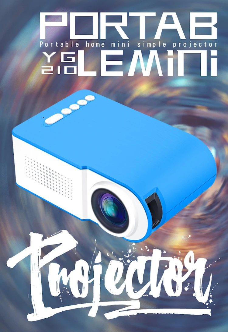 Mini pocket projector YG210 phone projectors 1920x1080P for home android video projector