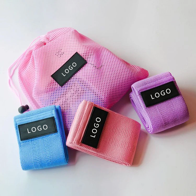 

2021 new custom logo resistance booty hip bands set for squat, 10 regular colors + customized color