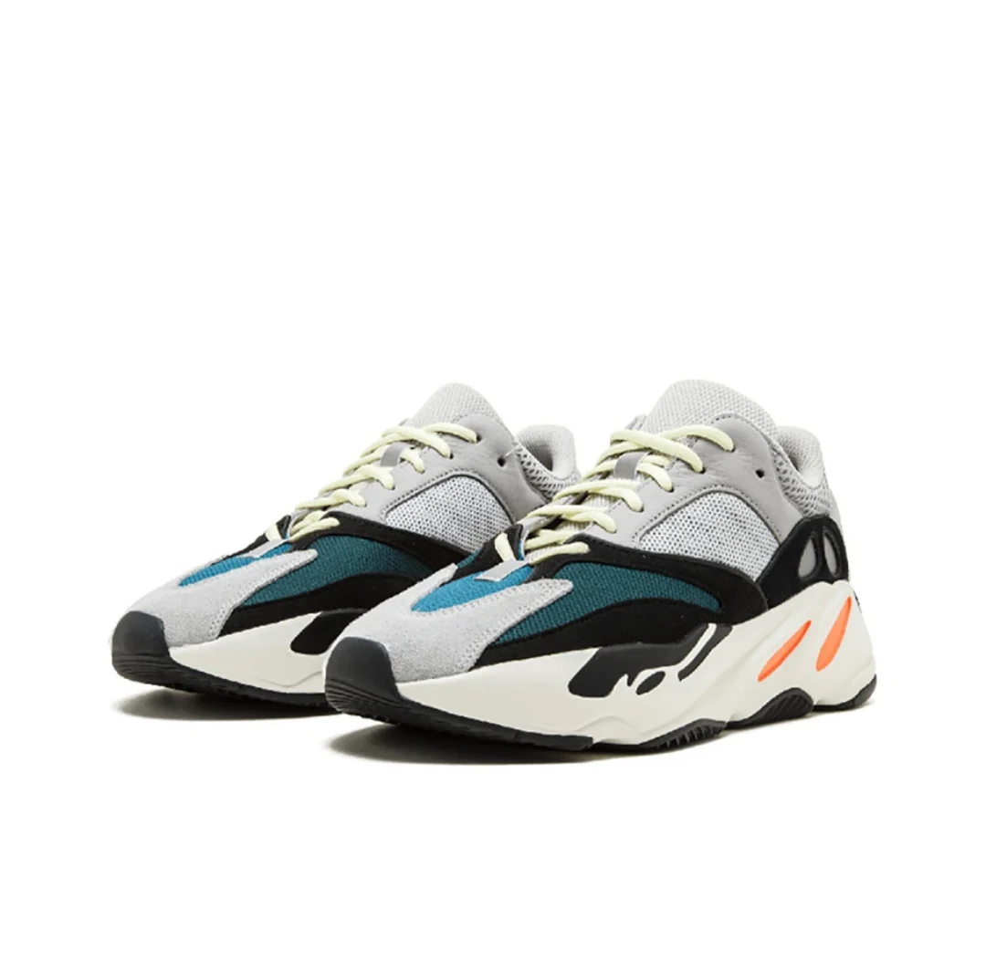 

Originals Yeezy700 "Wave Runner" Reflective Old Shoes with The hot Paragraph summer white men sand foam runner, Gray black and white