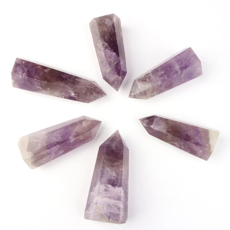 

wholesale natural crystal healing stones amethyst crystal point quartz wand