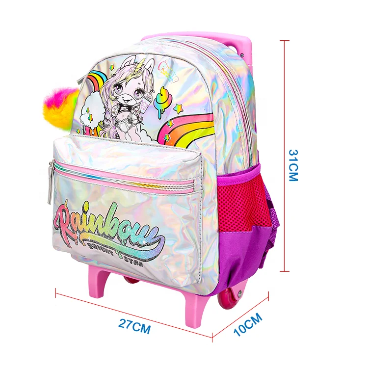 

Letter Hologram Backpack Holographic School Bag Fashion Bags For Girls Colorful Unicorn Back Packs Kids Pack Girl