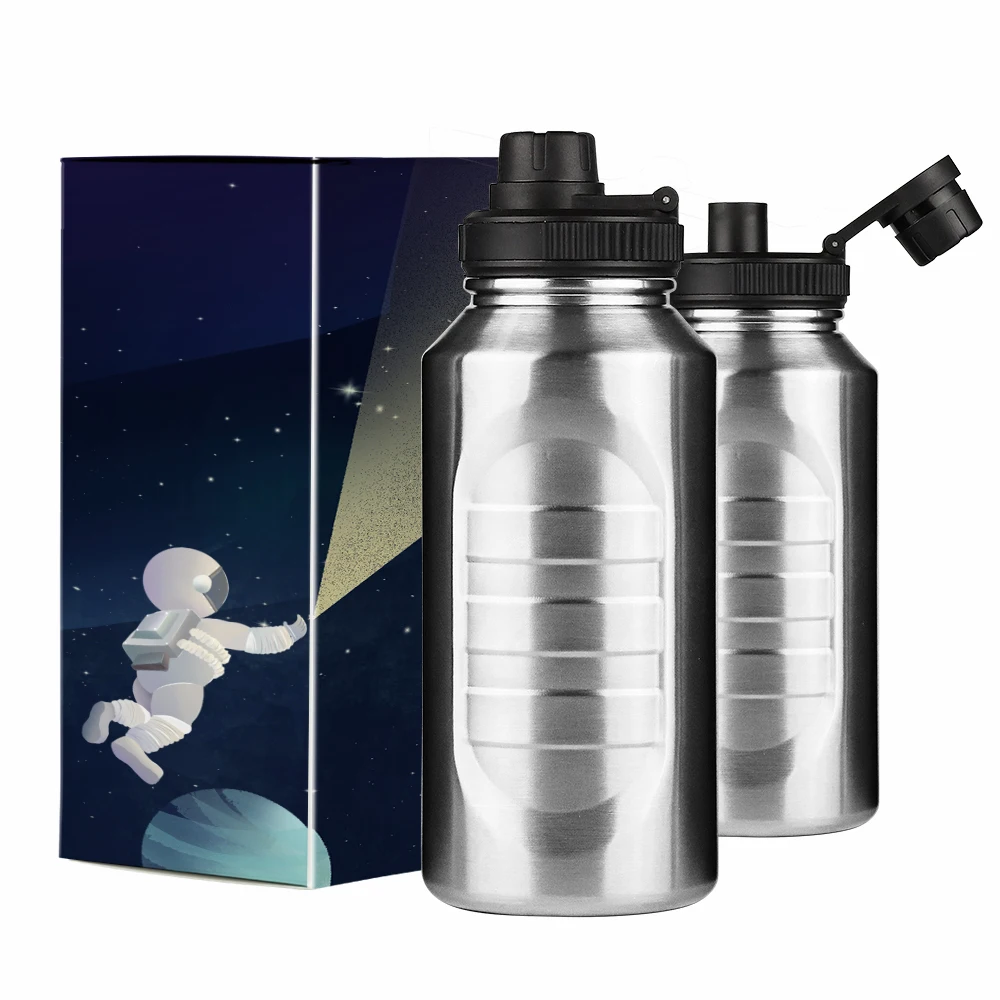 

1300ml New design stainless steel water bottle custom logo for sport water bottle