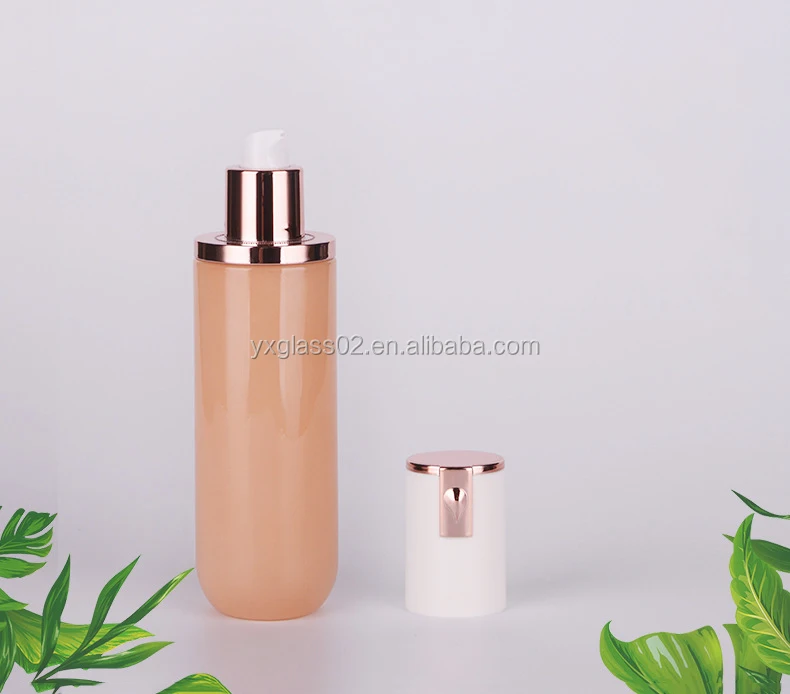 Cosmetic glass bottle set skincare container manufacturer  packaging glass bottle supplier