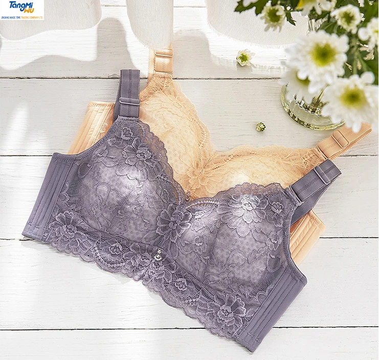

Protect woman lace padded push up bra panty ladies underwear wireless cotton women bras