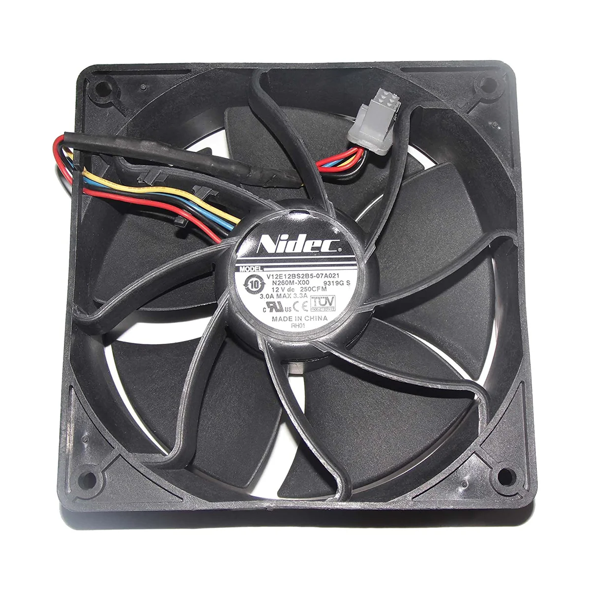 Nidec UltraFlo 7000rpm 12v 3A 4pin 120 x 120 x 38 mm cooling fan for server V12E12BS2B5-07A021 12038