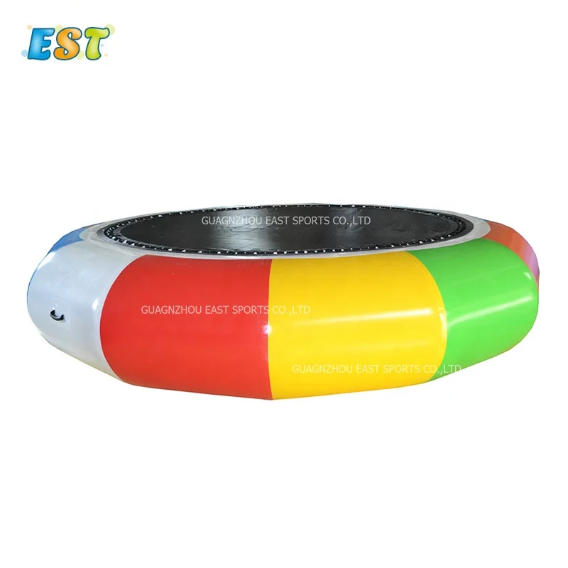 

Inflatable Water Bouncer Portable Jump Water Trampoline Bounce Swim Platform for Water Sports Indoor or Outdoor Use 1 Piece, As picture or customized color