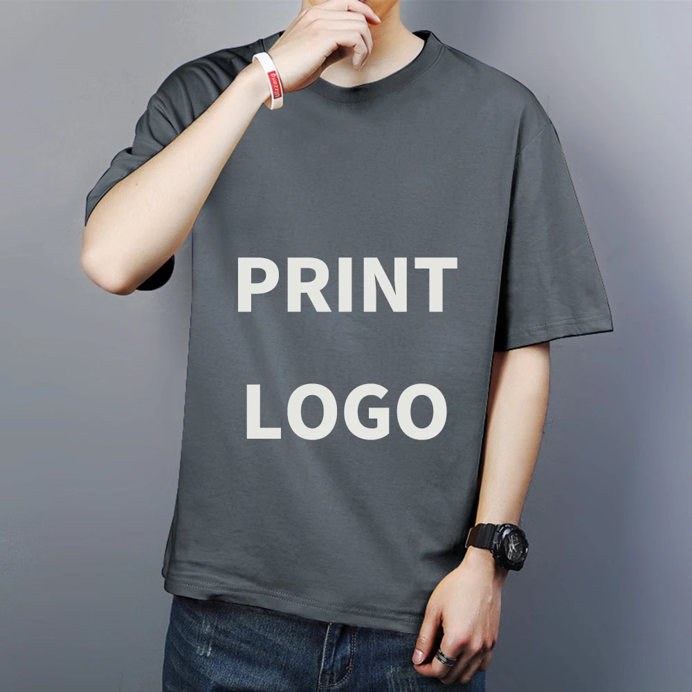 

Custom Camisetas Algodon Poleras China Oversized Plain Tshirt Vendor Tisort Custom Logo Crew Neck 100% Cotton Men'S T-Shirts, Customized color