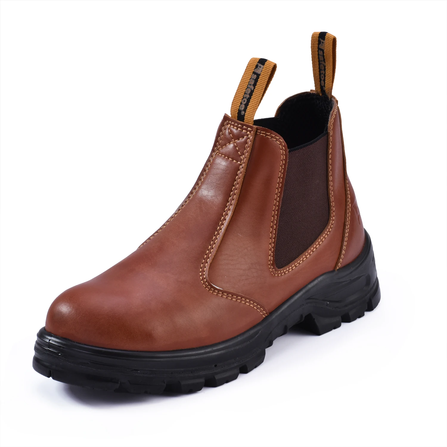 

Fashion Safety Boots Slip On Working Shoes Leather Men Working Shoes
