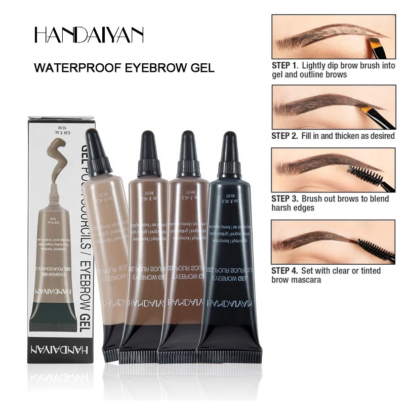 

6 Colors Waterproof Non-smudge Styling Liquid Eyebrow Shaping Gel Long-lasting Makeup Eyebrow Gel Cream