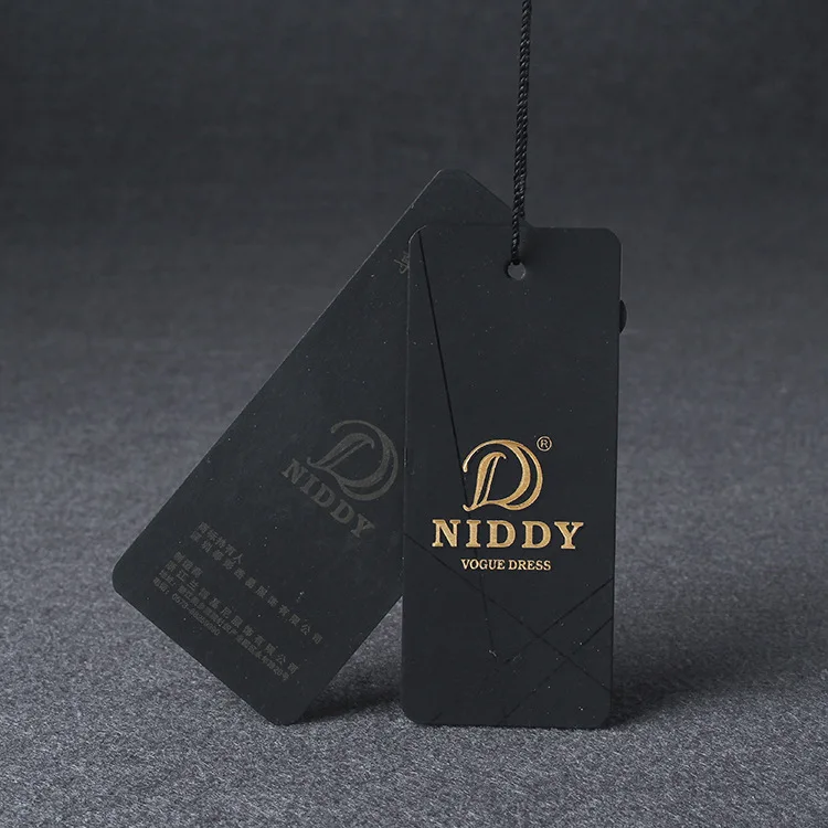 

Custom Eco-friendly special cardboard swing tags luxury garment logo paper tag Brand name jeans thick hang tags for clothing