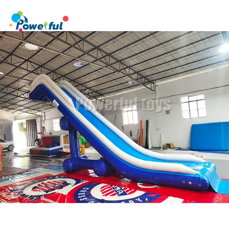 Popular sport games inflatable yacht slide water slide for boat
