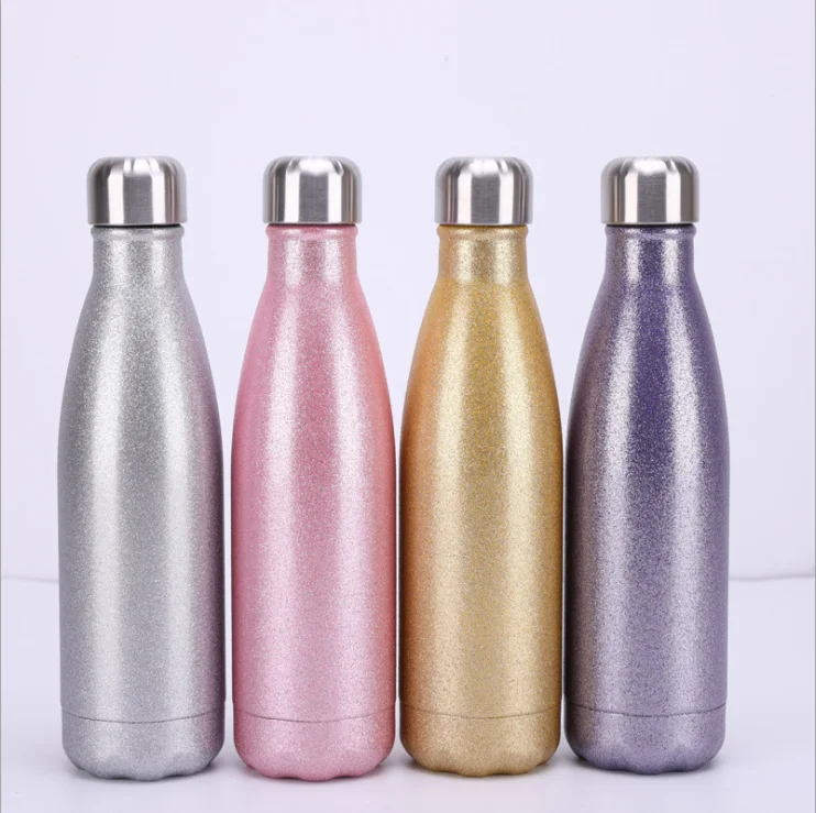 Eco friendly vacuum sport double wall copper stainless steel thermos coke shape drink insulated water bottles with custom logo, Customized colors acceptable